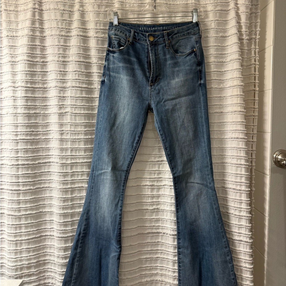 Articles Of Society Light Blue Flare Jeans